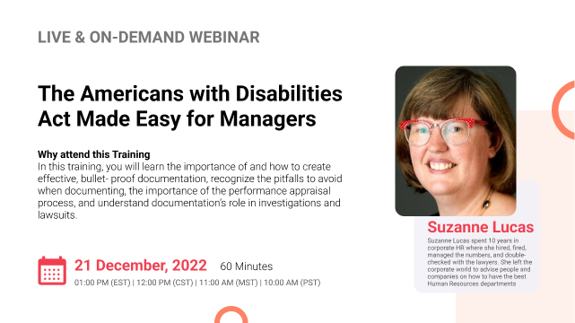 The Americans with Disabilities Act Made Easy for Managers