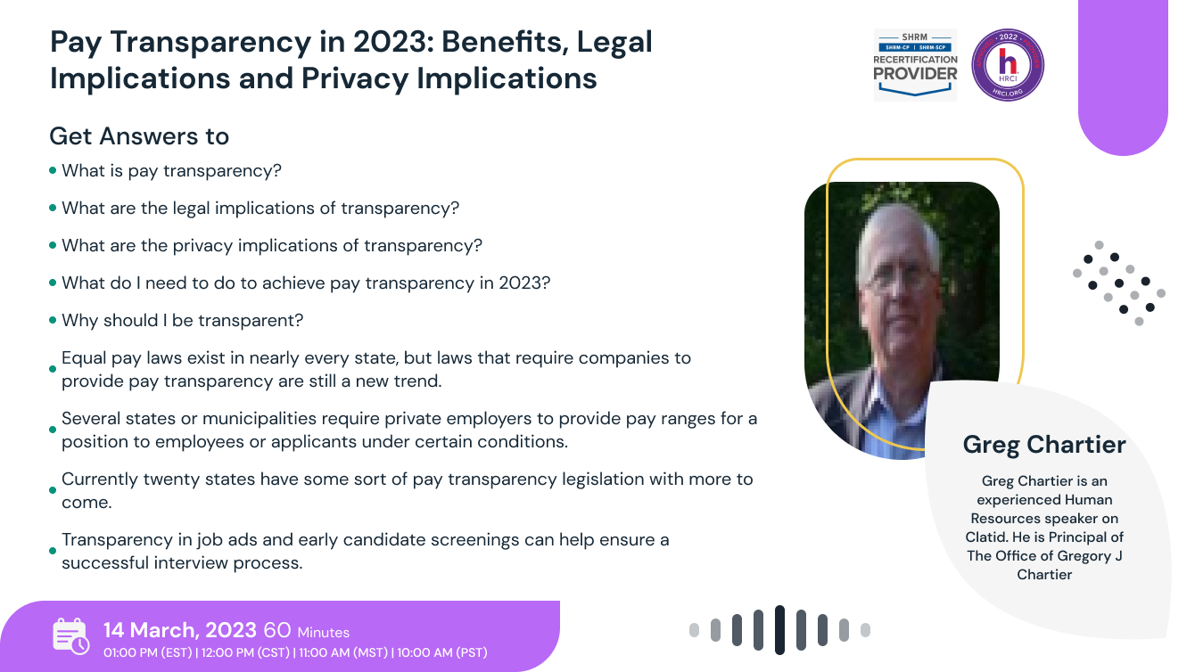 Pay Transparency in 2023: Benefits, Legal Implications and Privacy Implications