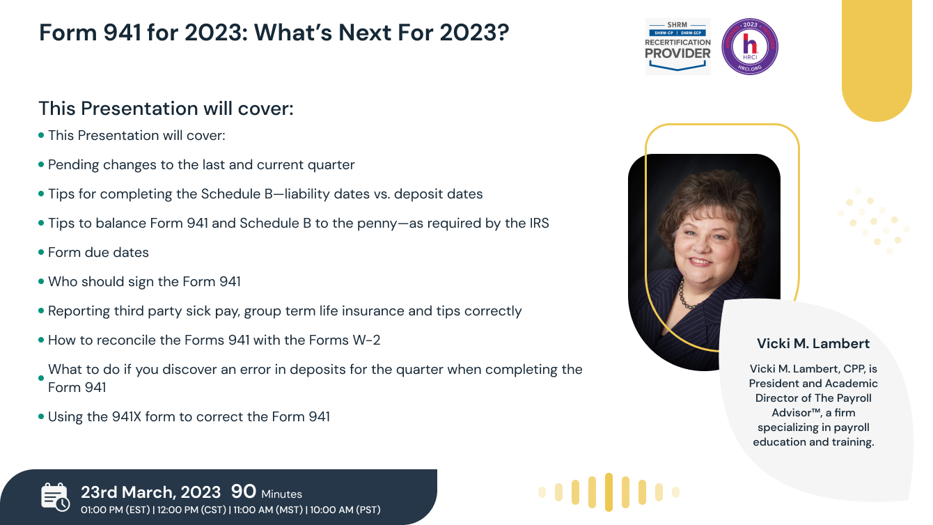 Form 941 for 2023: What’s Next For 2023?
