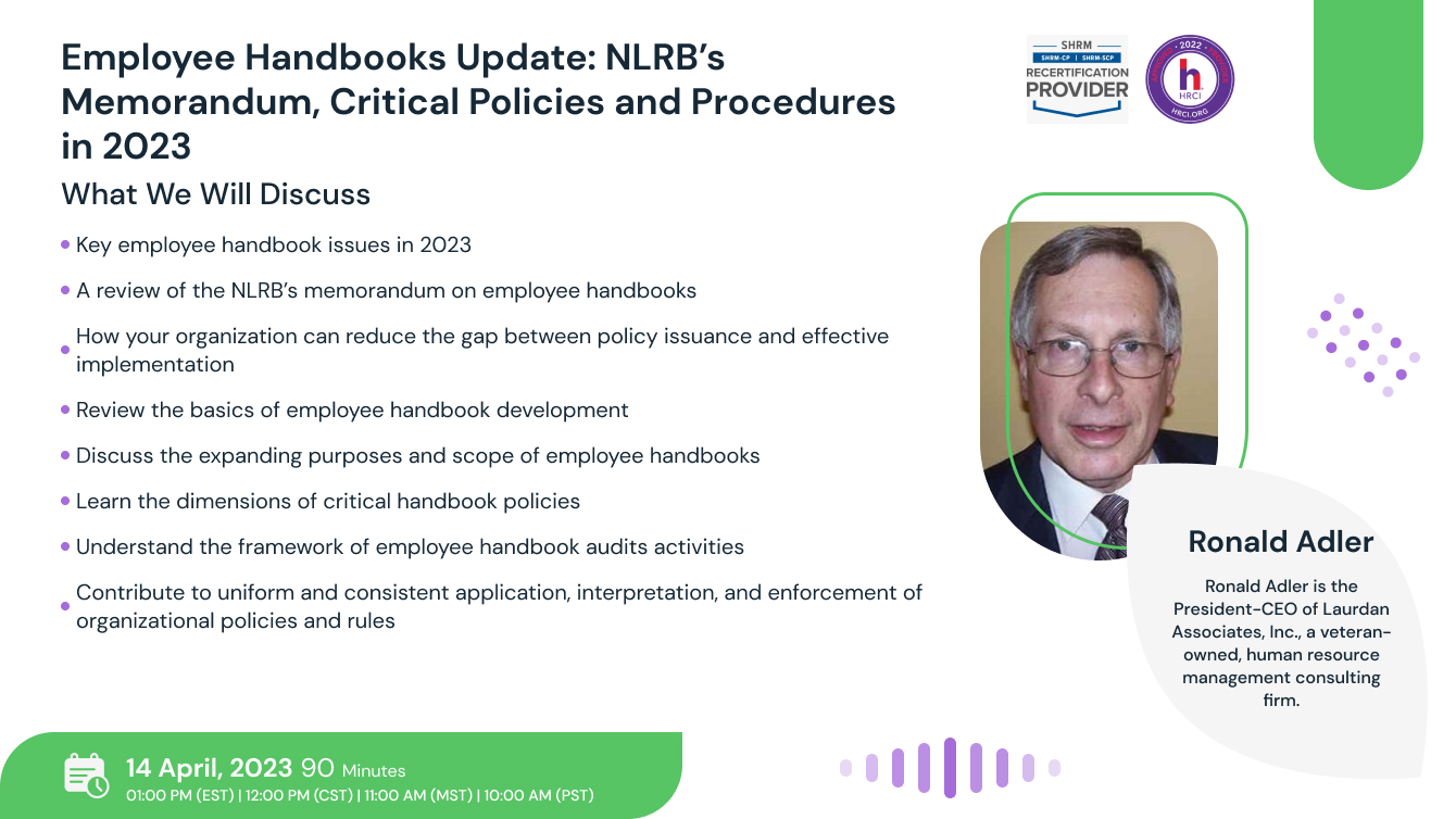 Employee Handbooks Update: NLRB’s Memorandum, Critical Policies and Procedures in 2023