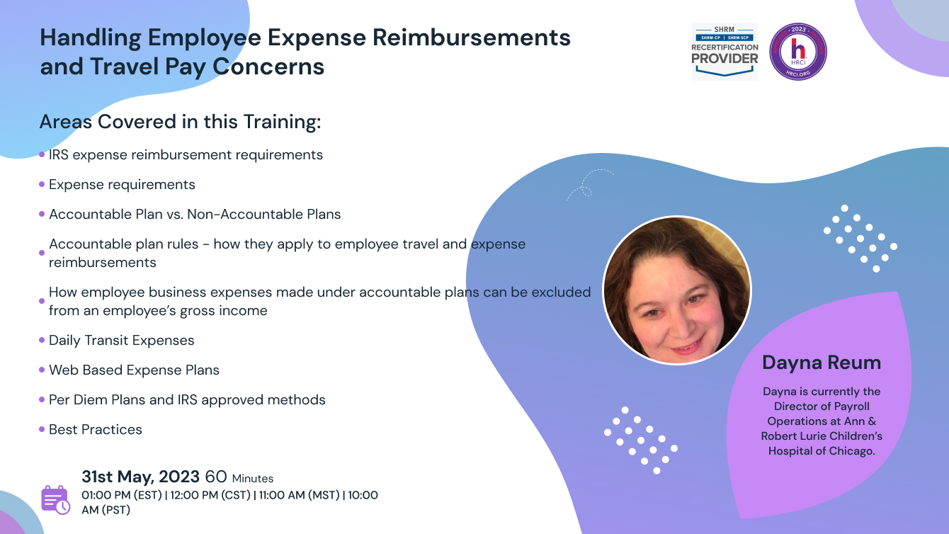 Handling Employee Expense Reimbursements and Travel Pay Concerns