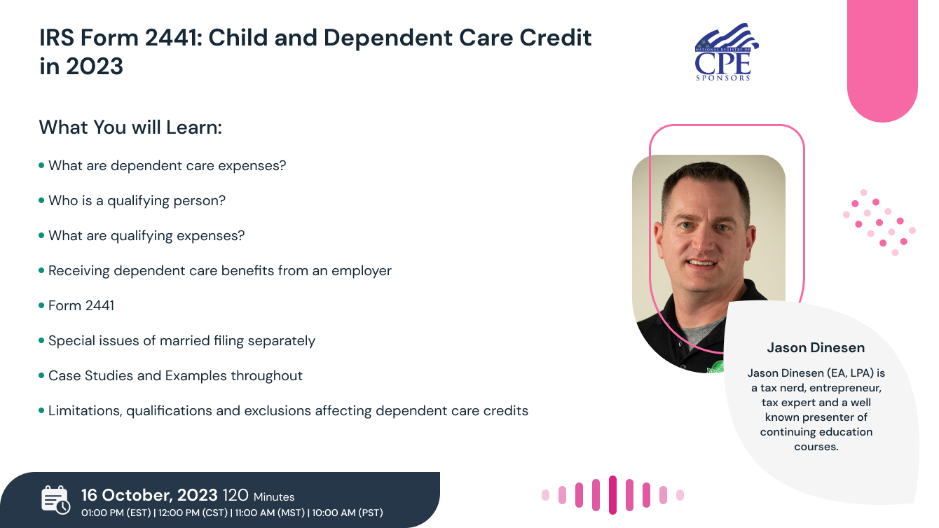 IRS Form 2441: Child and Dependent Care Credit in 2023