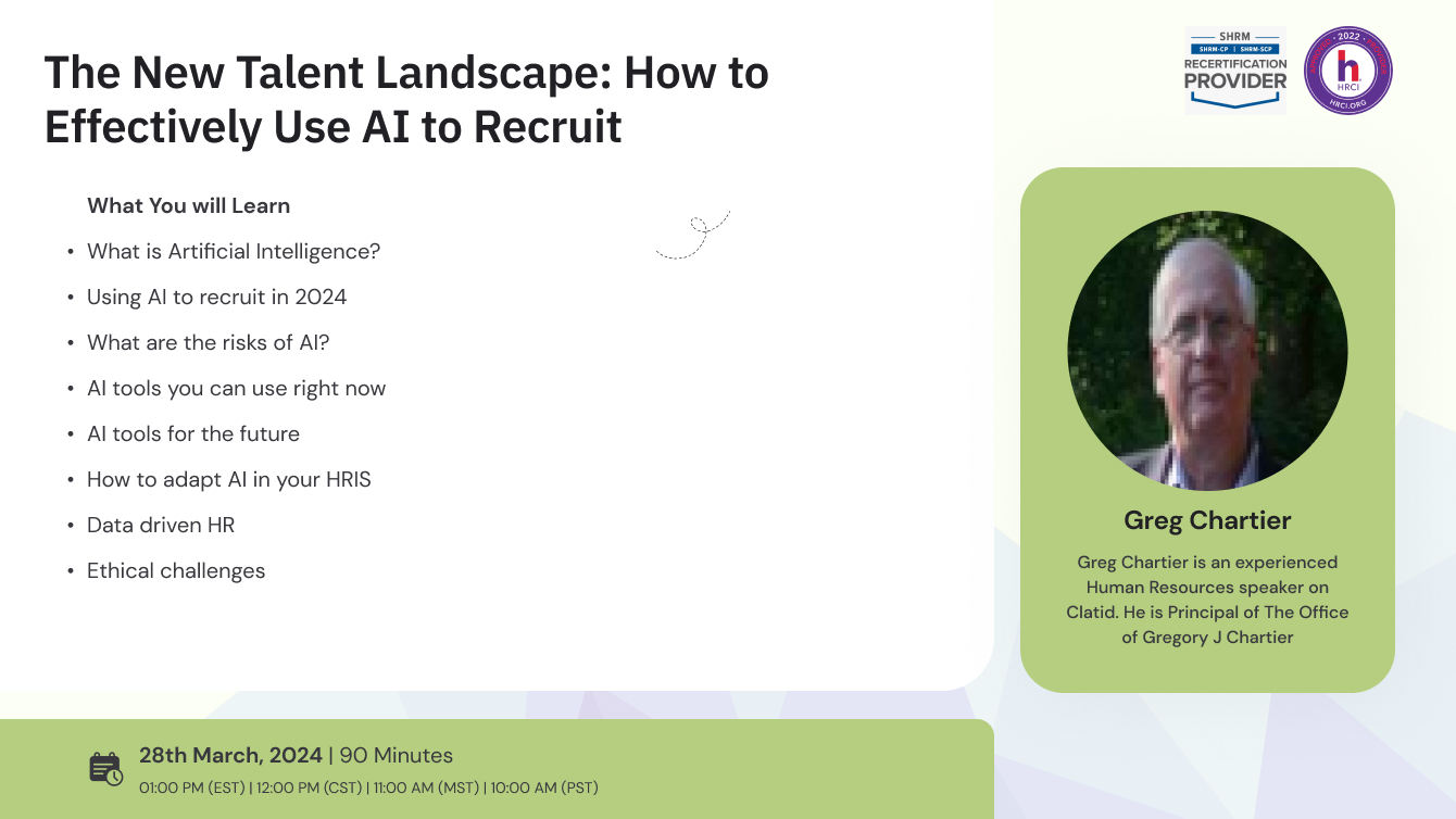 The New Talent Landscape: How to Effectively Use AI to Recruit