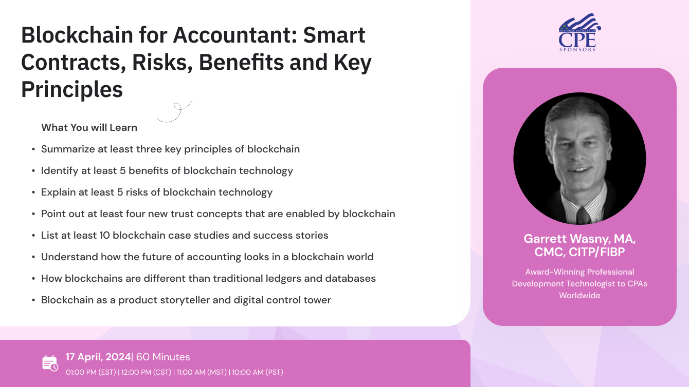Blockchain for Accountant in 2024: Risks, Benefits, Smart Contracts