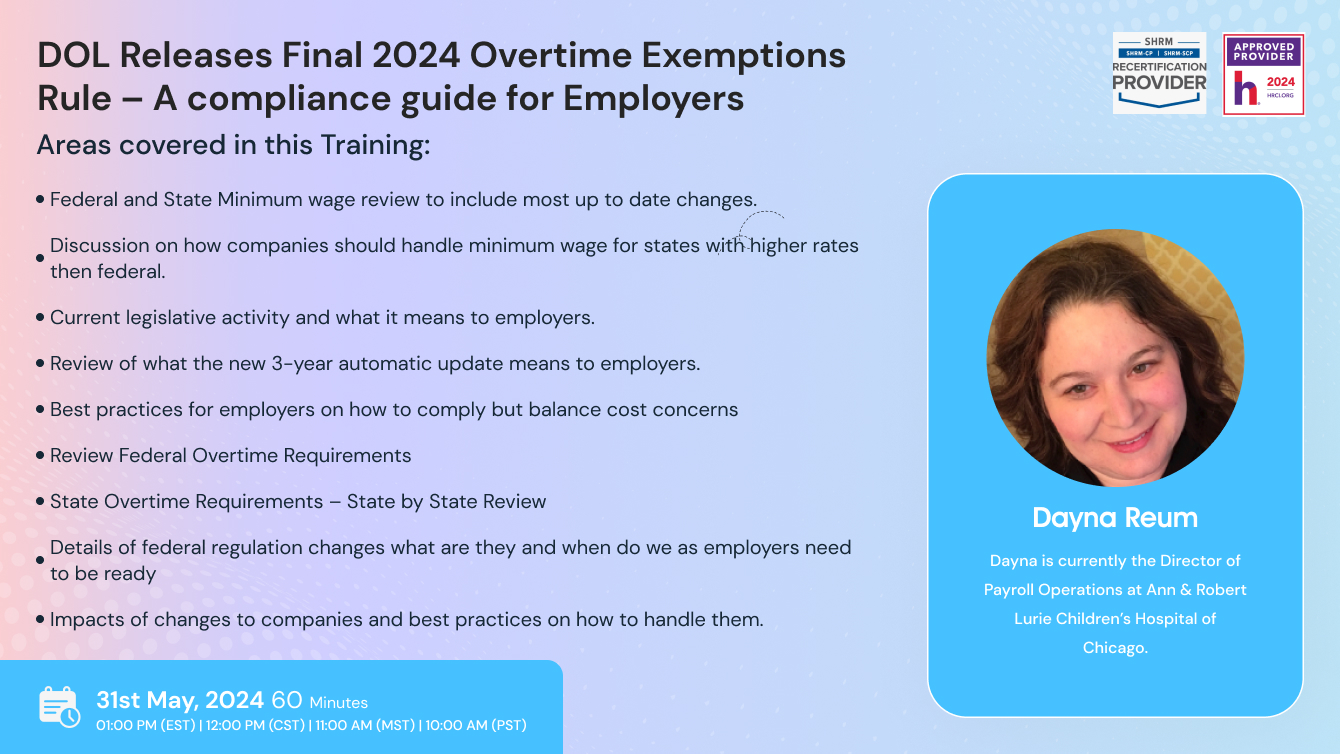 DOL Releases Final 2024 Overtime Exemptions Rule – A compliance guide for Employers