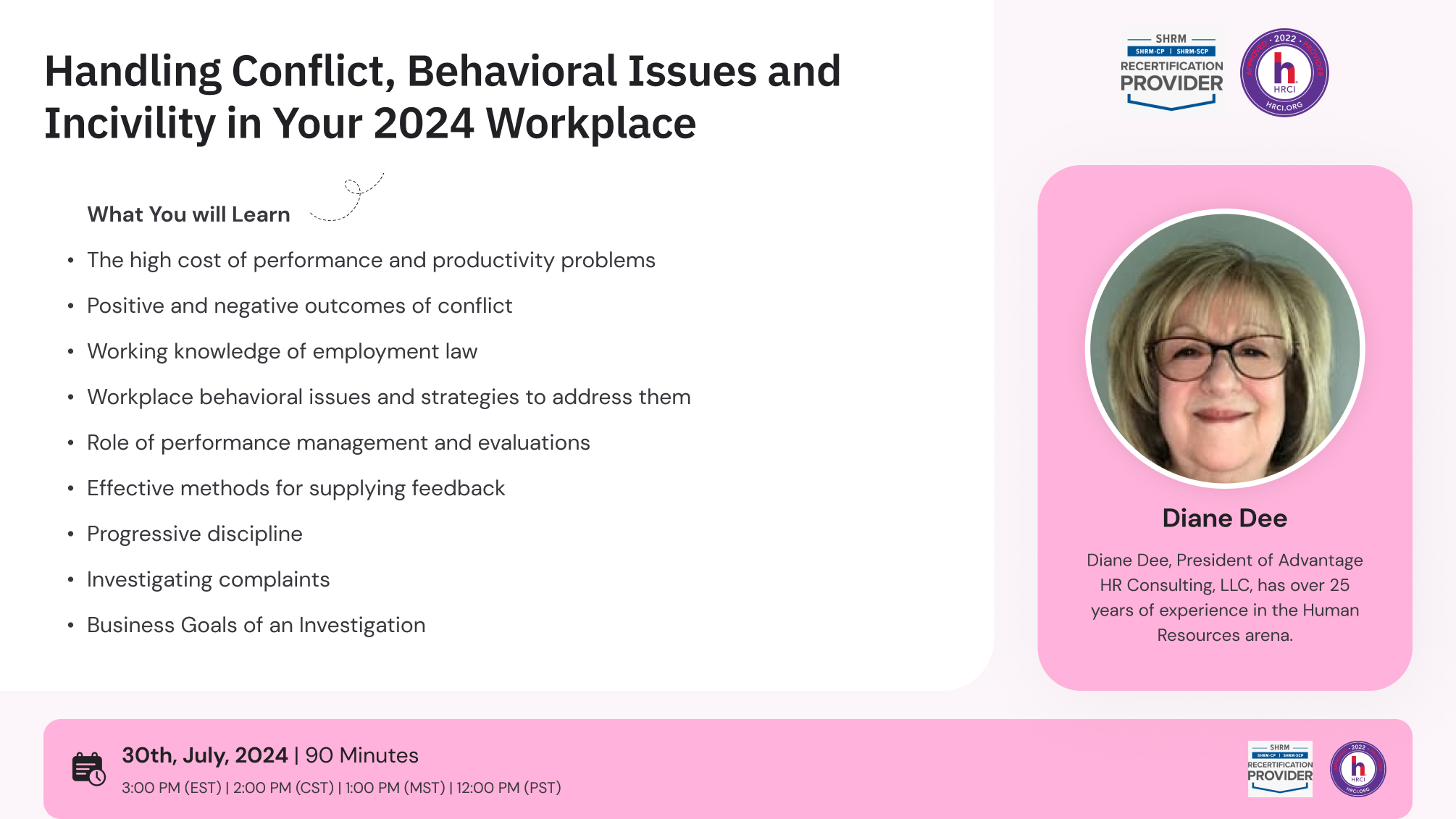 Handling Conflict, Behavioral Issues and Incivility in Your 2024 Workplace