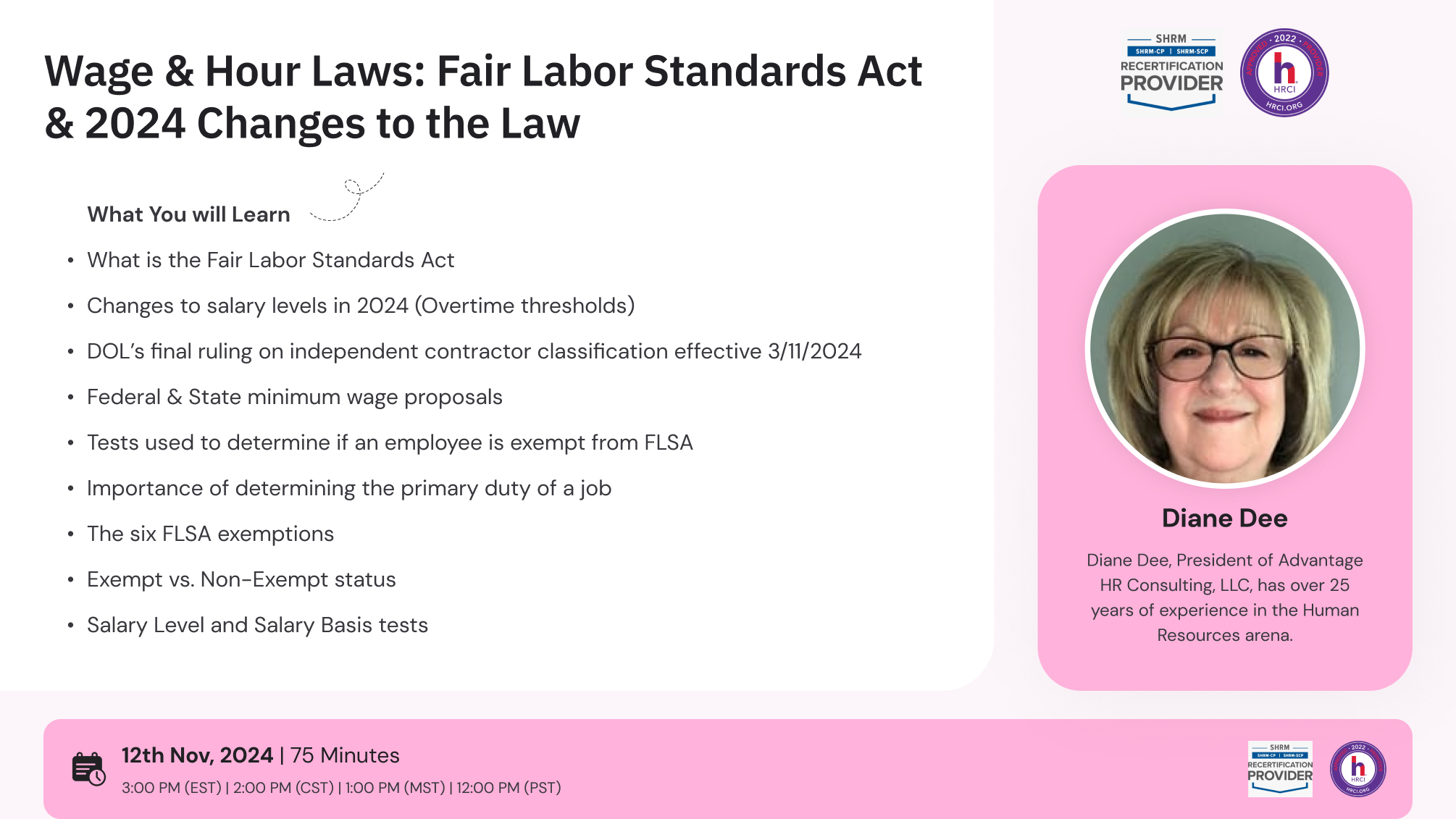 Wage and Hour Laws: Fair Labor Standards Act and 2024 Changes to the Law