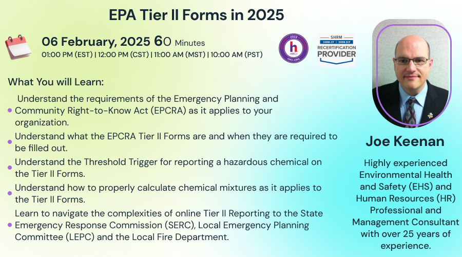 EPA Tier II Forms in 2025